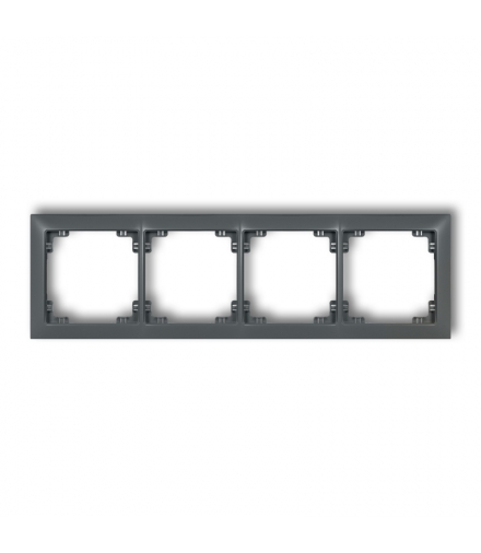 DECO Ramka uniwersalna poczwórna z tworzywa DECO Soft Karlik 28DRSO-4