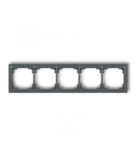 DECO Ramka uniwersalna pięciokrotna z tworzywa DECO Soft Karlik 28DRSO-5