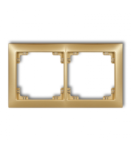 DECO Ramka uniwersalna podwójna z tworzywa DECO Soft Karlik 29DRSO-2