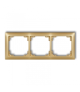 DECO Ramka uniwersalna potrójna z tworzywa DECO Soft Karlik 29DRSO-3