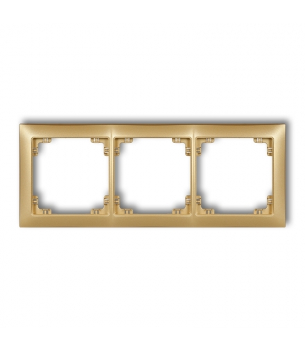 DECO Ramka uniwersalna potrójna z tworzywa DECO Soft Karlik 29DRSO-3