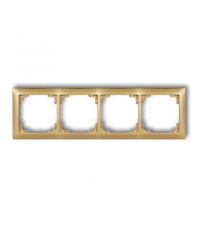DECO Ramka uniwersalna poczwórna z tworzywa DECO Soft Karlik 29DRSO-4