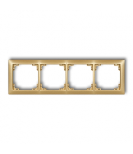 DECO Ramka uniwersalna poczwórna z tworzywa DECO Soft Karlik 29DRSO-4