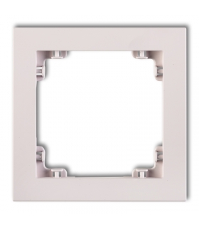 DECO Ramka uniwersalna pojedyncza z tworzywa DECO Pastel Matt Karlik 40DR-1