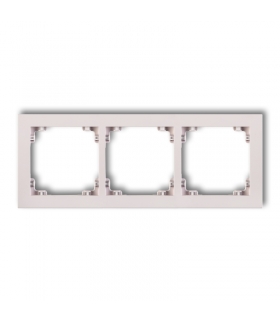 DECO Ramka uniwersalna potrójna z tworzywa DECO Pastel Matt Karlik 40DR-3