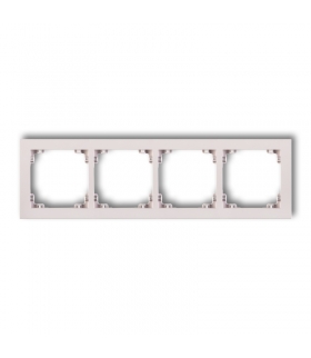DECO Ramka uniwersalna poczwórna z tworzywa DECO Pastel Matt Karlik 40DR-4