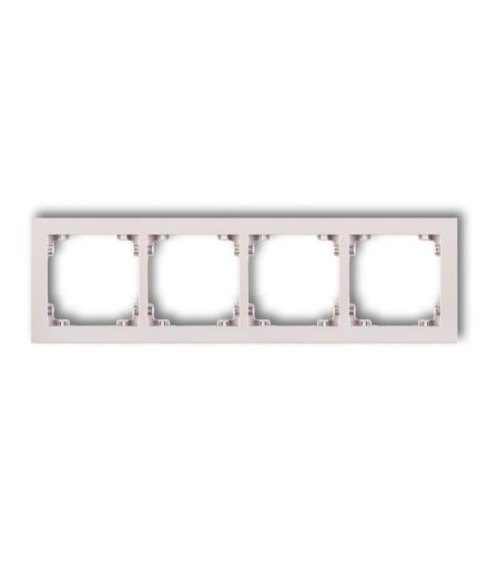 DECO Ramka uniwersalna poczwórna z tworzywa DECO Pastel Matt Karlik 40DR-4