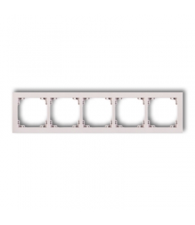 DECO Ramka uniwersalna pięciokrotna z tworzywa DECO Pastel Matt Karlik 40DR-5