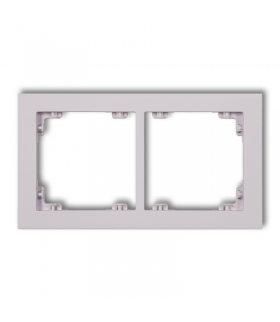DECO Ramka uniwerstalna podwójna z tworzywa DECO Pastel Matt Karlik 41DR-2