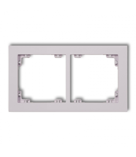 DECO Ramka uniwerstalna podwójna z tworzywa DECO Pastel Matt Karlik 41DR-2