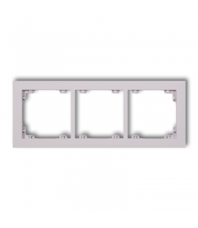 DECO Ramka uniwersalna potrójna z tworzywa DECO Pastel Matt Karlik 41DR-3