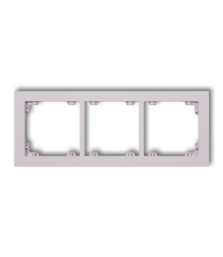 DECO Ramka uniwersalna potrójna z tworzywa DECO Pastel Matt Karlik 41DR-3