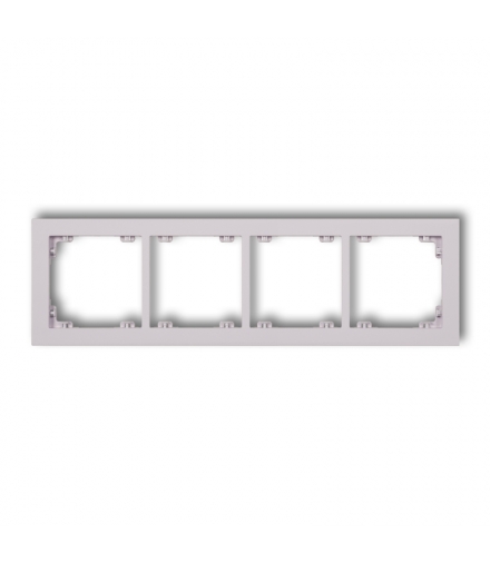 DECO Ramka uniwersalna podczwórna z tworzywa DECO Pastel Matt Karlik 41DR-4