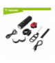 Zestaw lampka rowerowa USB LED przód 1000lm + tylna lampa rowerowa, 5 trybów pracy, akumulator 4800mAh, funkcja power bank, Trizand 19141