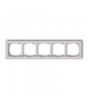 DECO Ramka uniwersalna pięciokrotna z tworzywa DECO Pastel Matt Karlik 41DR-5