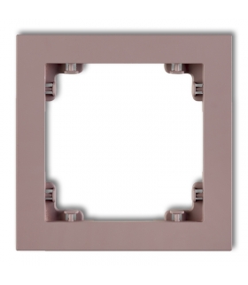 DECO Ramka uniwersalna pojedyncza z tworzywa DECO Pastel Matt Karlik 42DR-1
