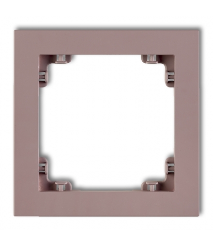 DECO Ramka uniwersalna pojedyncza z tworzywa DECO Pastel Matt Karlik 42DR-1