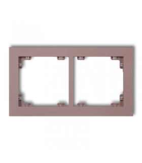 DECO Ramka uniwerstalna podwójna z tworzywa DECO Pastel Matt Karlik 42DR-2