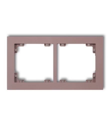DECO Ramka uniwerstalna podwójna z tworzywa DECO Pastel Matt Karlik 42DR-2