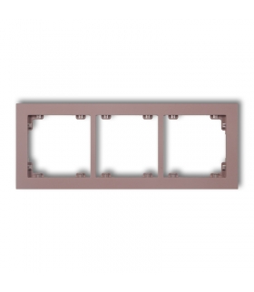DECO Ramka uniwersalna potrójna z tworzywa DECO Pastel Matt Karlik 42DR-3