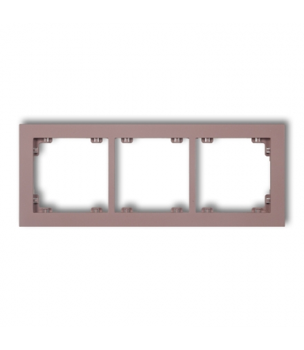 DECO Ramka uniwersalna potrójna z tworzywa DECO Pastel Matt Karlik 42DR-3