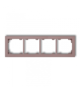 DECO Ramka uniwersalna podczwórna z tworzywa DECO Pastel Matt Karlik 42DR-4