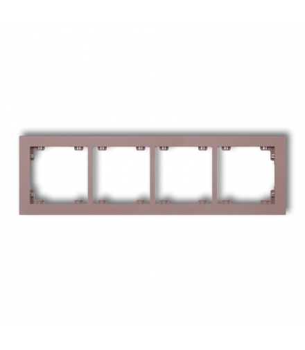DECO Ramka uniwersalna podczwórna z tworzywa DECO Pastel Matt Karlik 42DR-4