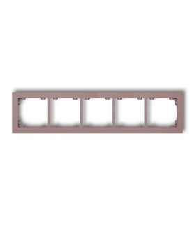 DECO Ramka uniwersalna pięciokrotna z tworzywa DECO Pastel Matt Karlik 42DR-5