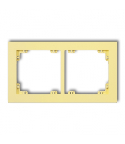 DECO Ramka uniwerstalna podwójna z tworzywa DECO Pastel Matt Karlik 43DR-2