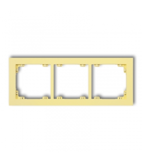 DECO Ramka uniwersalna potrójna z tworzywa DECO Pastel Matt Karlik 43DR-3