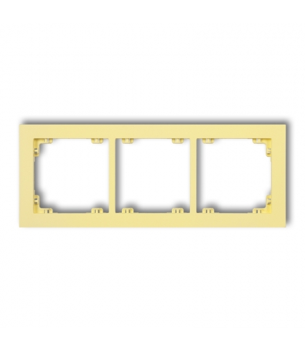 DECO Ramka uniwersalna potrójna z tworzywa DECO Pastel Matt Karlik 43DR-3