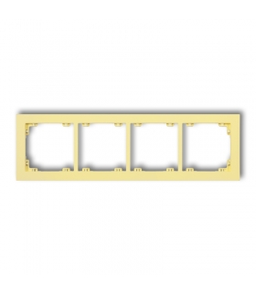 DECO Ramka uniwersalna podczwórna z tworzywa DECO Pastel Matt Karlik 43DR-4