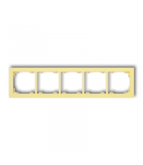 DECO Ramka uniwersalna pięciokrotna z tworzywa DECO Pastel Matt Karlik 43DR-5