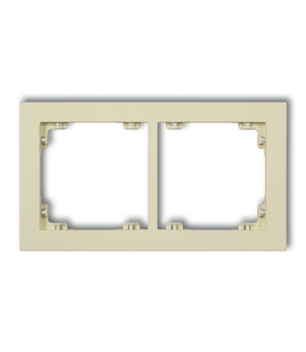 DECO Ramka uniwerstalna podwójna z tworzywa DECO Pastel Matt Karlik 44DR-2