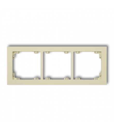 DECO Ramka uniwersalna potrójna z tworzywa DECO Pastel Matt Karlik 44DR-3