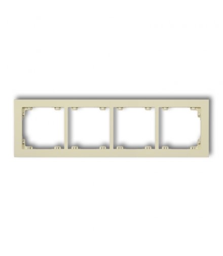DECO Ramka uniwersalna podczwórna z tworzywa DECO Pastel Matt Karlik 44DR-4