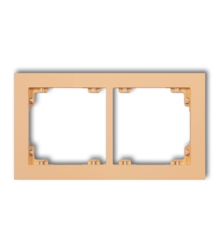 DECO Ramka uniwerstalna podwójna z tworzywa DECO Pastel Matt Karlik 45DR-2
