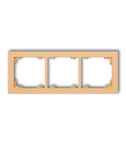 DECO Ramka uniwersalna potrójna z tworzywa DECO Pastel Matt Karlik 45DR-3