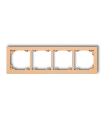 DECO Ramka uniwersalna podczwórna z tworzywa DECO Pastel Matt Karlik 45DR-4