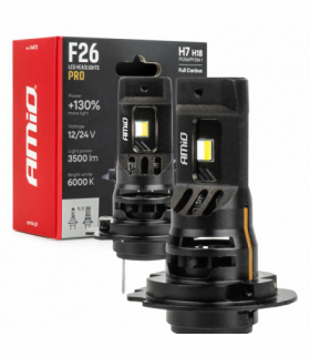 Żarówki samochodowe LED F26 PRO LumiTec LIMITED +130% DUO FULL CANBUS H7 H18 12V 24V AMiO 04872