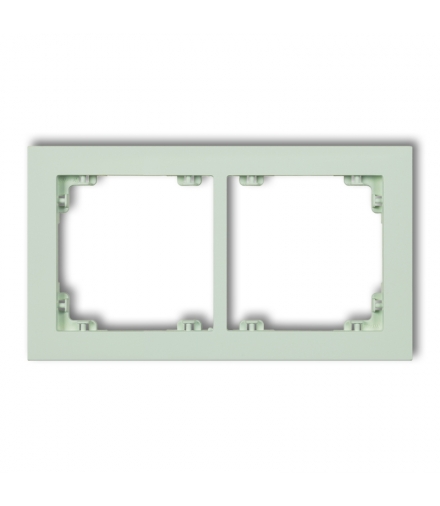 DECO Ramka uniwerstalna podwójna z tworzywa DECO Pastel Matt Karlik 46DR-2