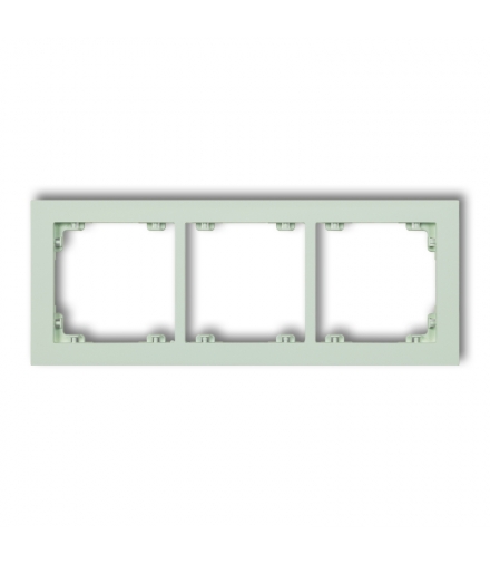DECO Ramka uniwersalna potrójna z tworzywa DECO Pastel Matt Karlik 46DR-3