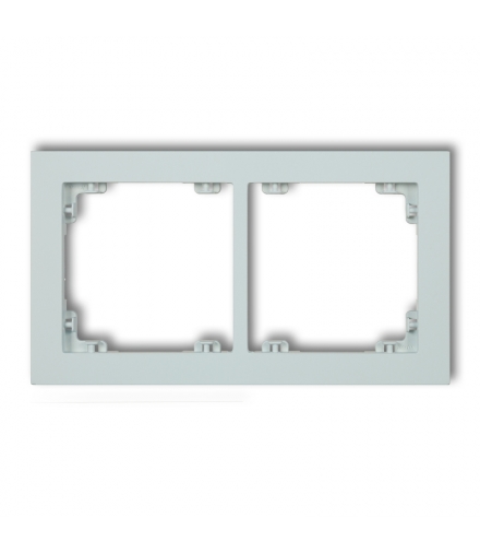 DECO Ramka uniwerstalna podwójna z tworzywa DECO Pastel Matt Karlik 47DR-2