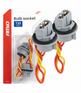 Oprawa gniazdo żarówki T20 LED 12V W21W WY21W W3x16d 7440 T20 2szt. AMiO 04833