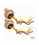 Oprawa gniazdo żarówki T20 LED 12V W21/5W WY21/5W W3x16q 7443 2szt. AMiO 04834