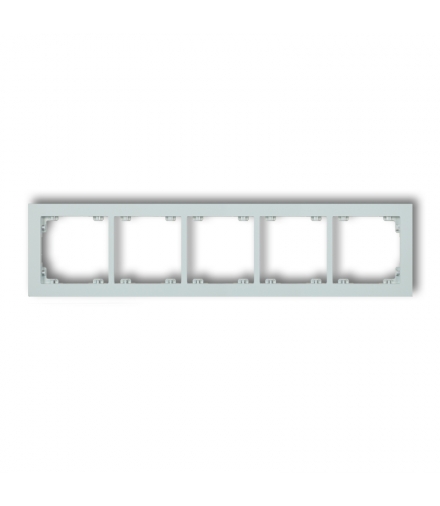 DECO Ramka uniwersalna pięciokrotna z tworzywa DECO Pastel Matt Karlik 47DR-5