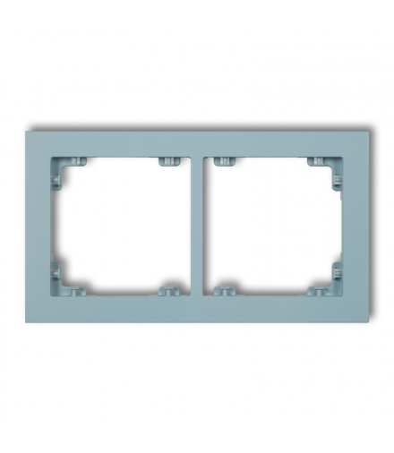 DECO Ramka uniwerstalna podwójna z tworzywa DECO Pastel Matt Karlik 48DR-2