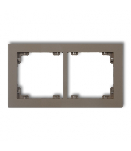 DECO Ramka uniwerstalna podwójna z tworzywa DECO Pastel Matt Karlik 49DR-2