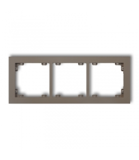 DECO Ramka uniwersalna potrójna z tworzywa DECO Pastel Matt Karlik 49DR-3