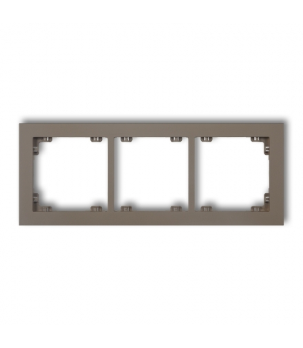 DECO Ramka uniwersalna potrójna z tworzywa DECO Pastel Matt Karlik 49DR-3